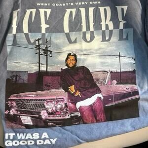 Ice Cube It Was a Good Day T-shirt Men's Large Blue